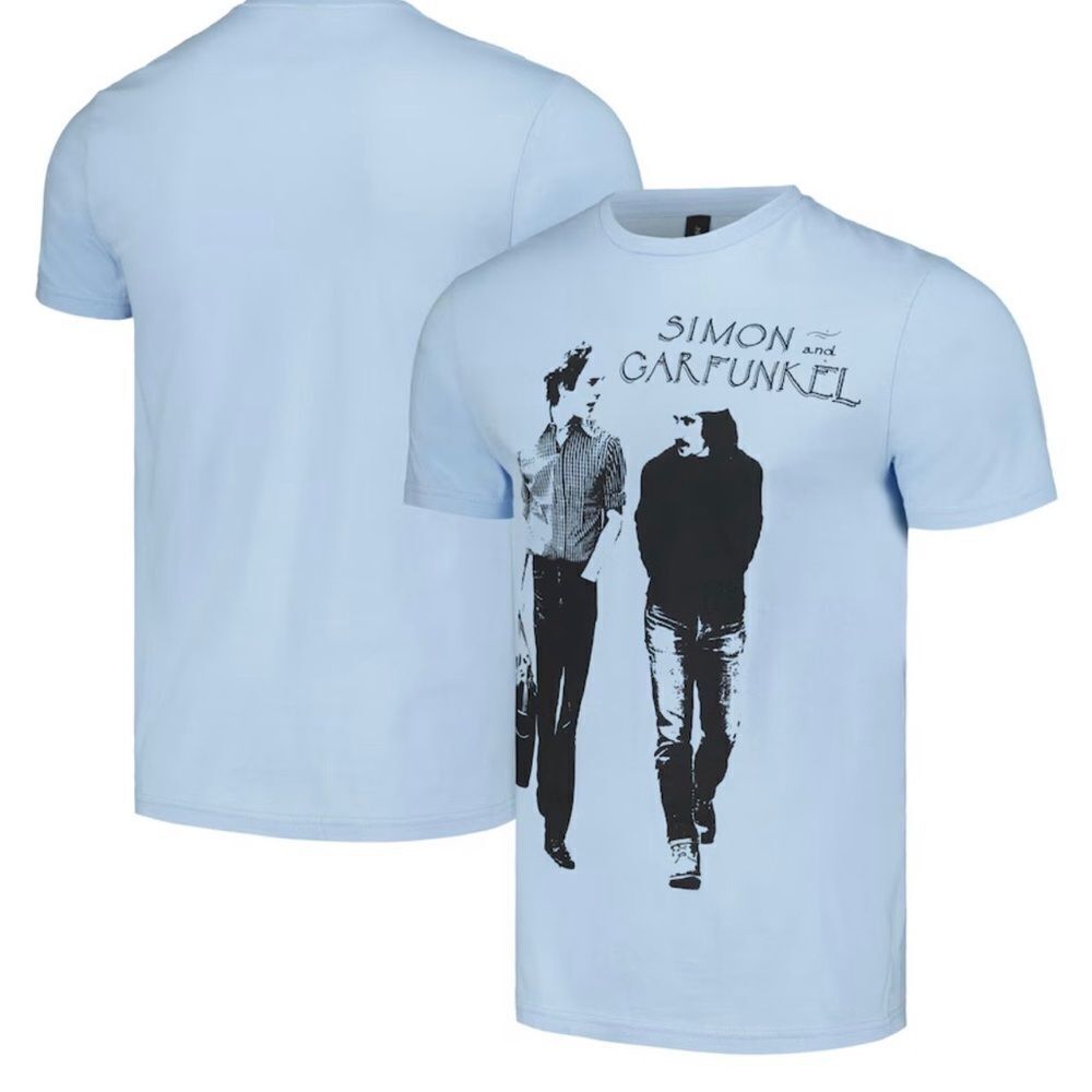 Simon and Garfunkel Unisex T-Shirt Walking Heather Grey size XL